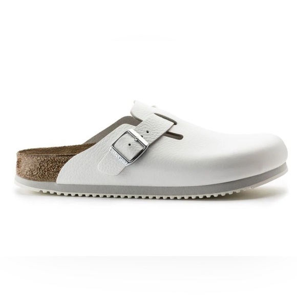 BIRKENSTOCK BOSTON BS SUPER GRIP CLOGS IN WHITE 36 5 - Picture 5 of 11